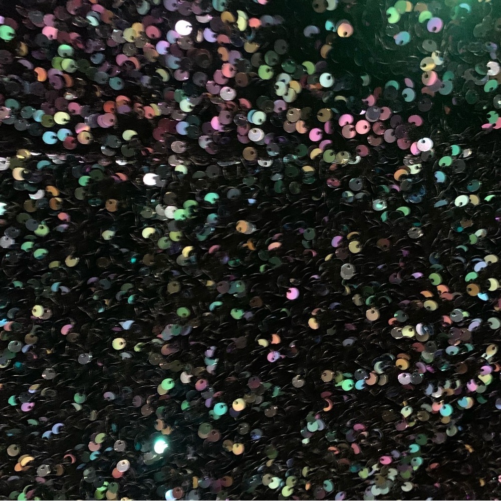 Lavish Alice Sequin Velvet Off Shoulder Asymmetric Cocktail Mini Dress Size 6 - Picture 5 of 8